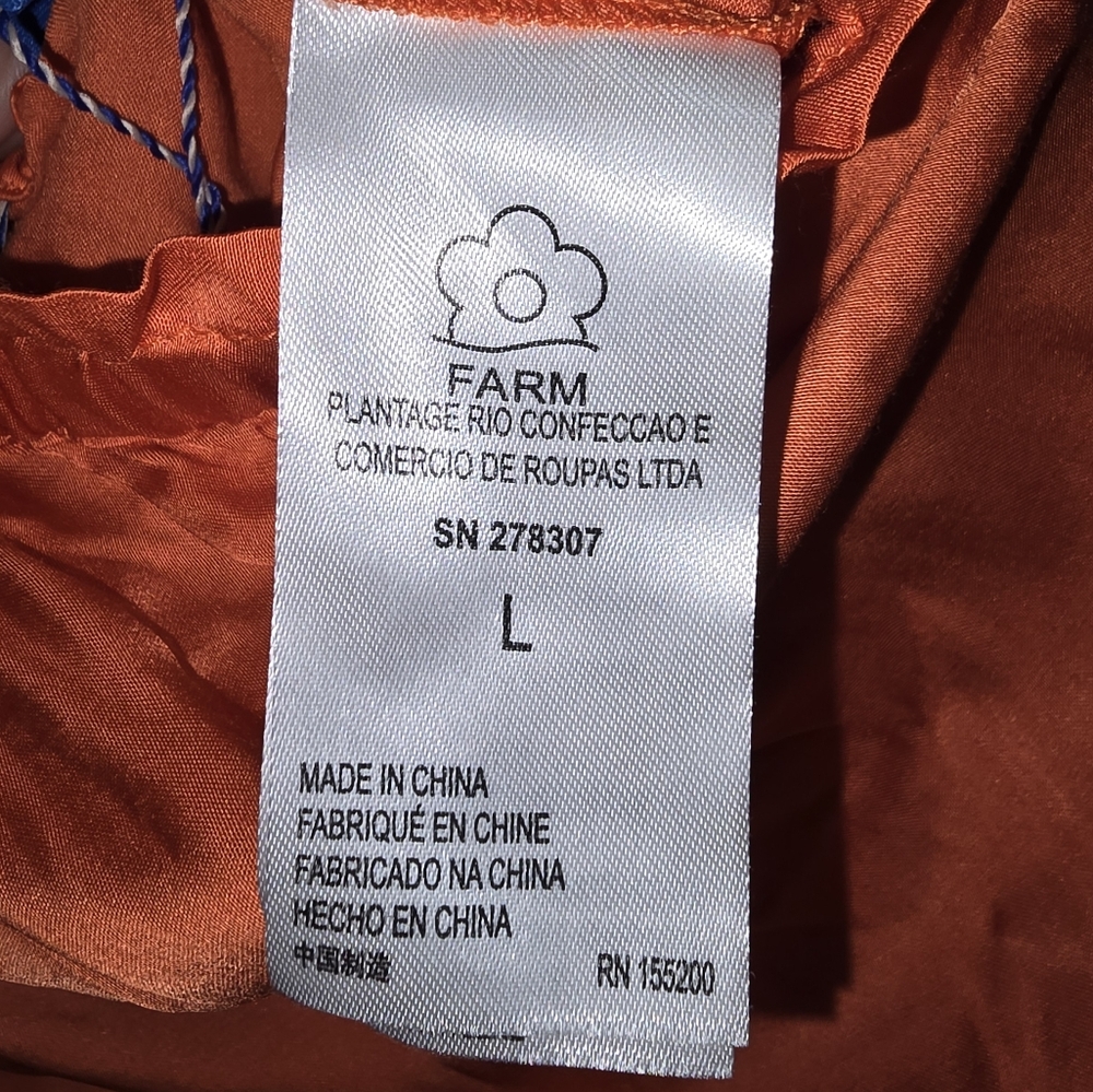 FARM Rio One-Shoulder Orange Jumpsuit - Picture 6 of 8